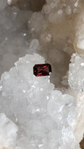 Spinel 1.65 CT Bright Rich Red Emerald Cut