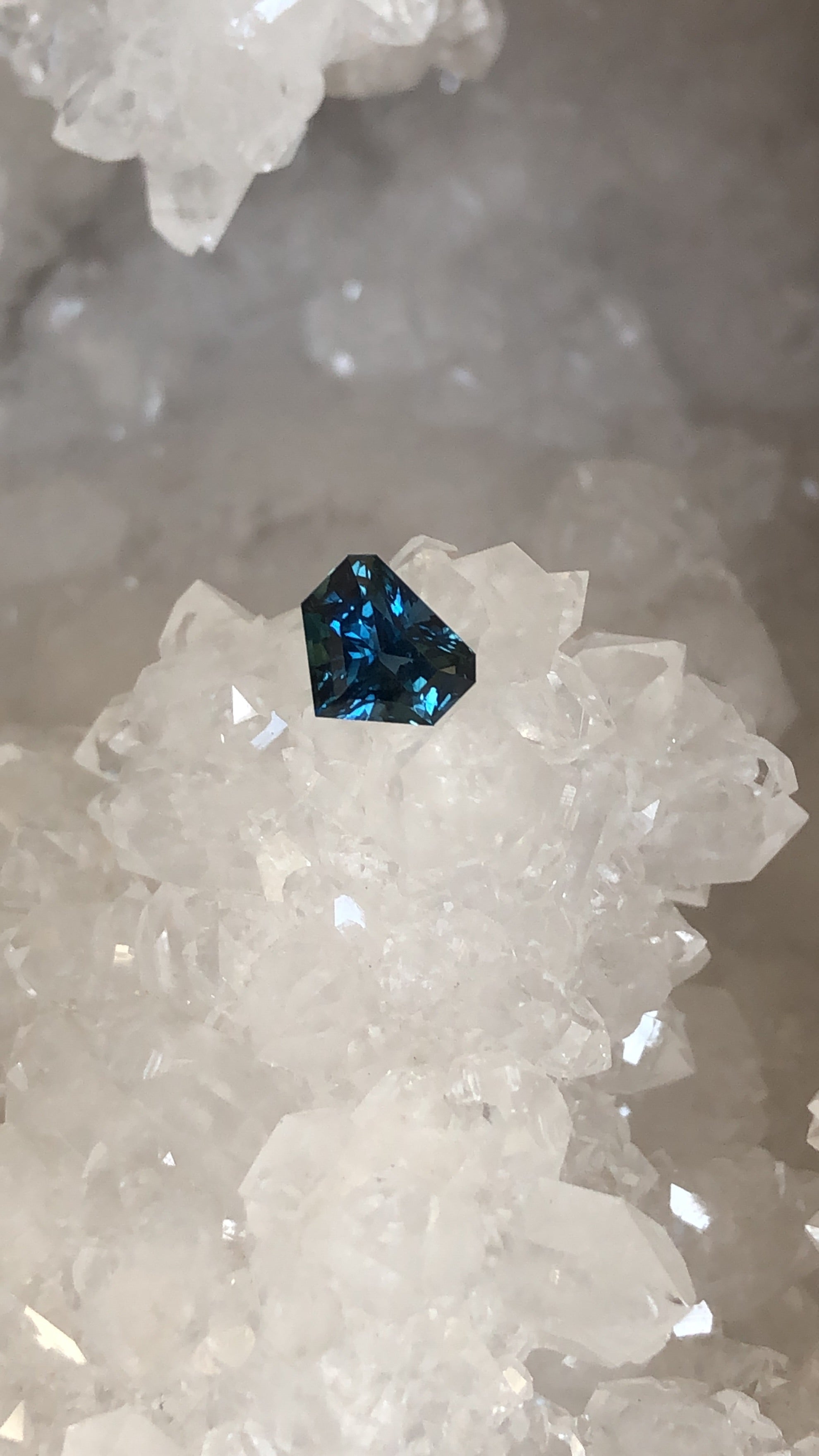 Madagascar Sapphire 1.36 CT Blue Green Shield Cut