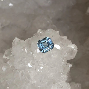 Montana Sapphire 1.11 CT Very Light Blue Asscher Cut